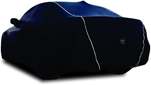 TPH MICROLITE חלקה קטיפה סיימת להתאים אישית למחצה חיצוני שחור המכונית כיסוי עם ירוק צנרת עבור אסטון מרטין V8 Vantage