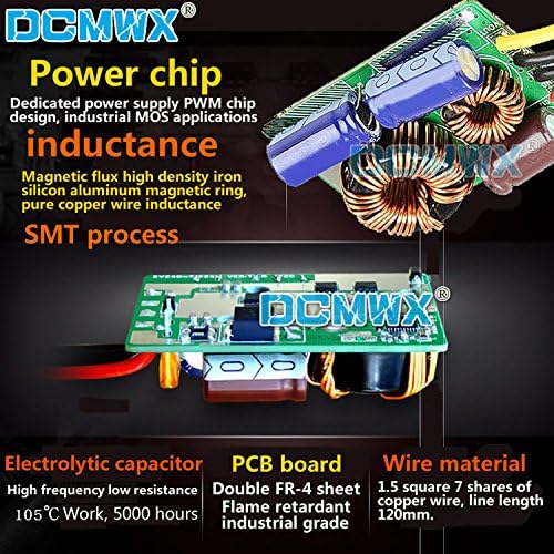 DCMWX באק ממירי מתח 60V48V36V לעבור 24V לרדת חשמל רכב ממירים קלט DC30V-75V פלט 24V1A2A3A5A6A7A8A9A10A12A עמיד למים כוח